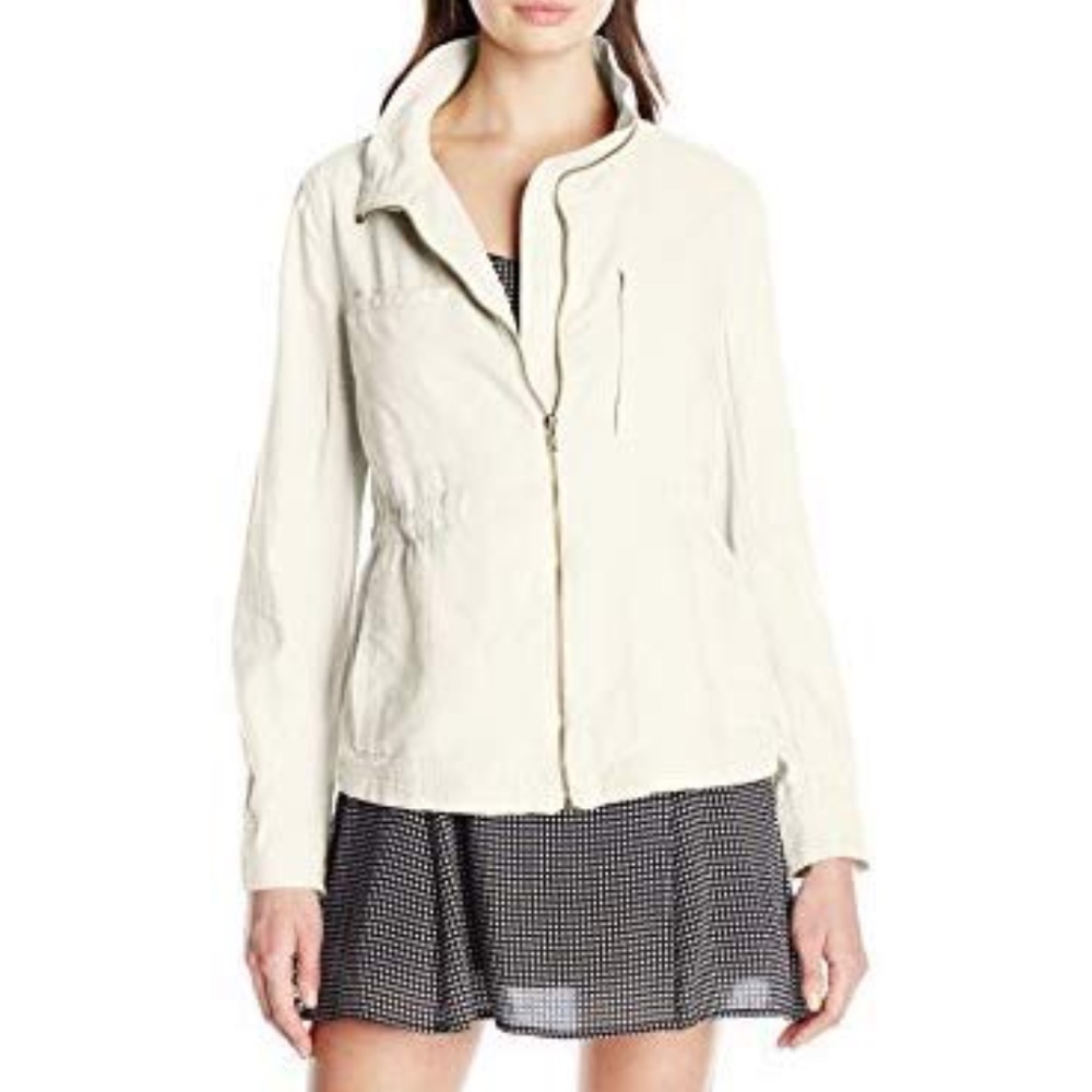 UnionBay Bryce Utility Jacket Paperwhite Lightweight Cinch Waist Women’s Large